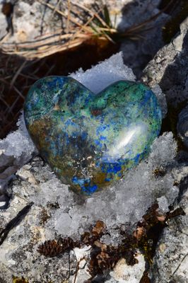 Coeur en Azurite