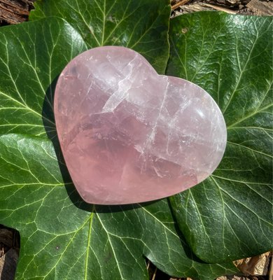 Coeur en Quartz rose