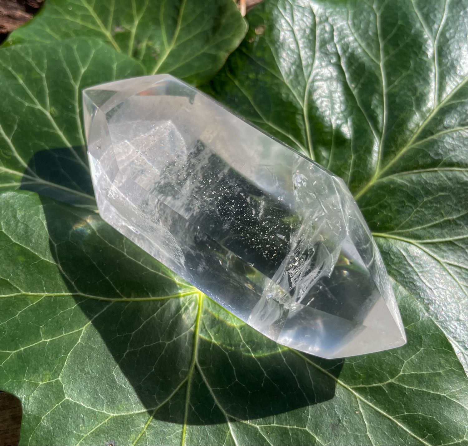 Cristal de roche biterminé