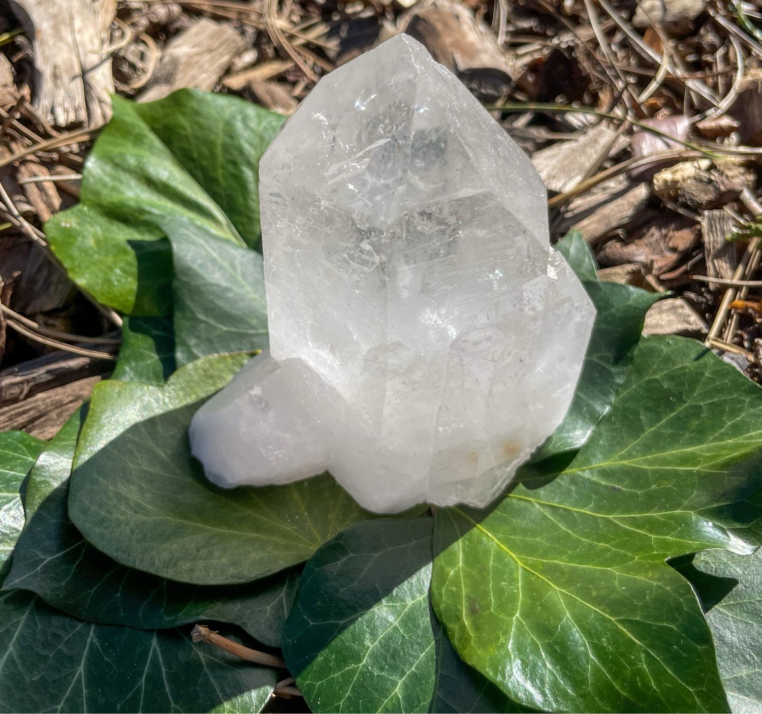Pointe de Cristal de roche brute