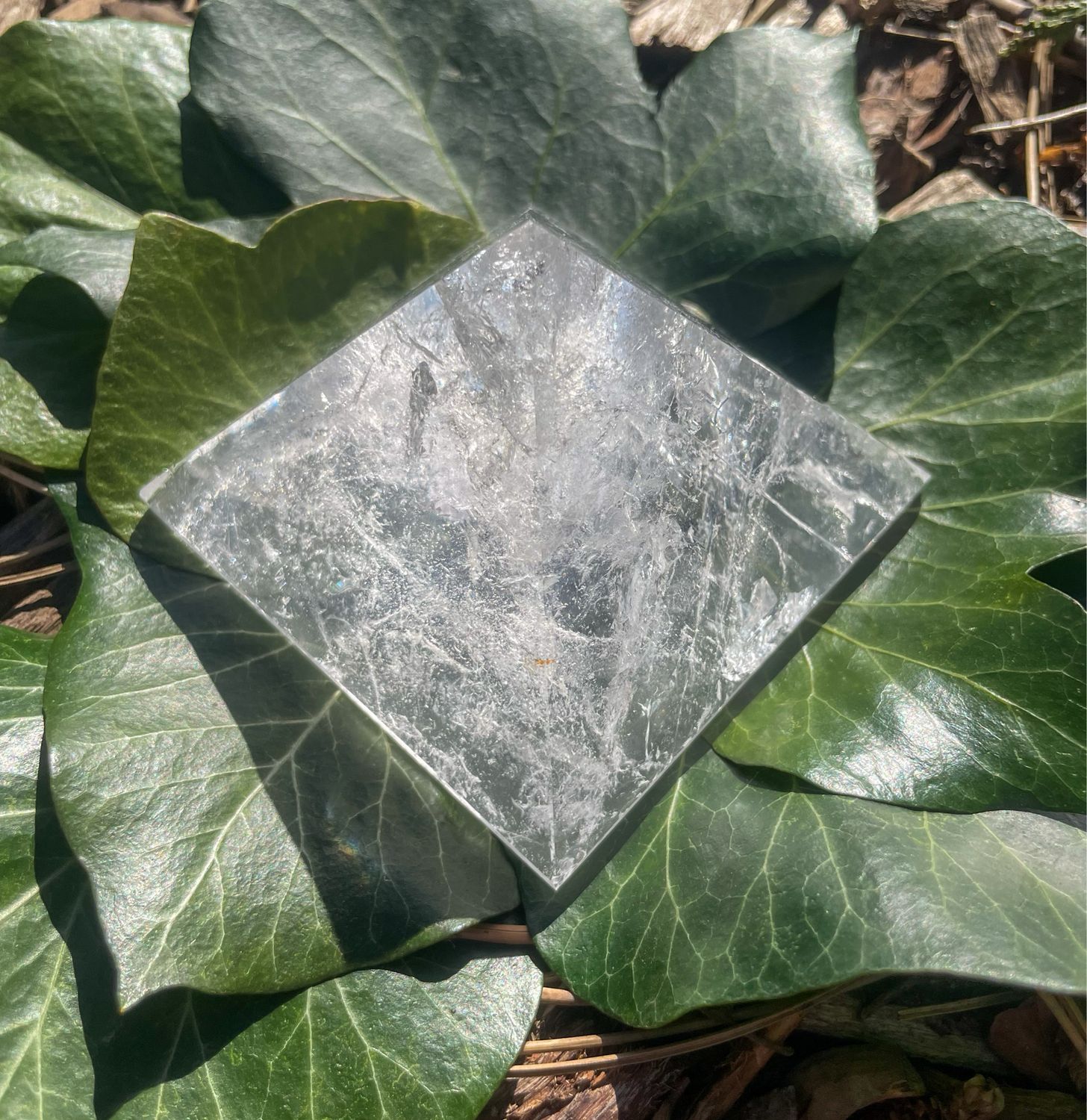 Pyramide en Cristal de roche