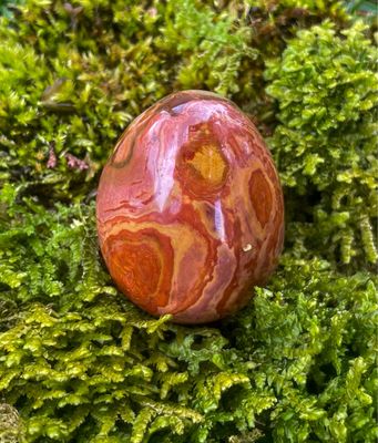 Oeuf en Jaspe polychrome