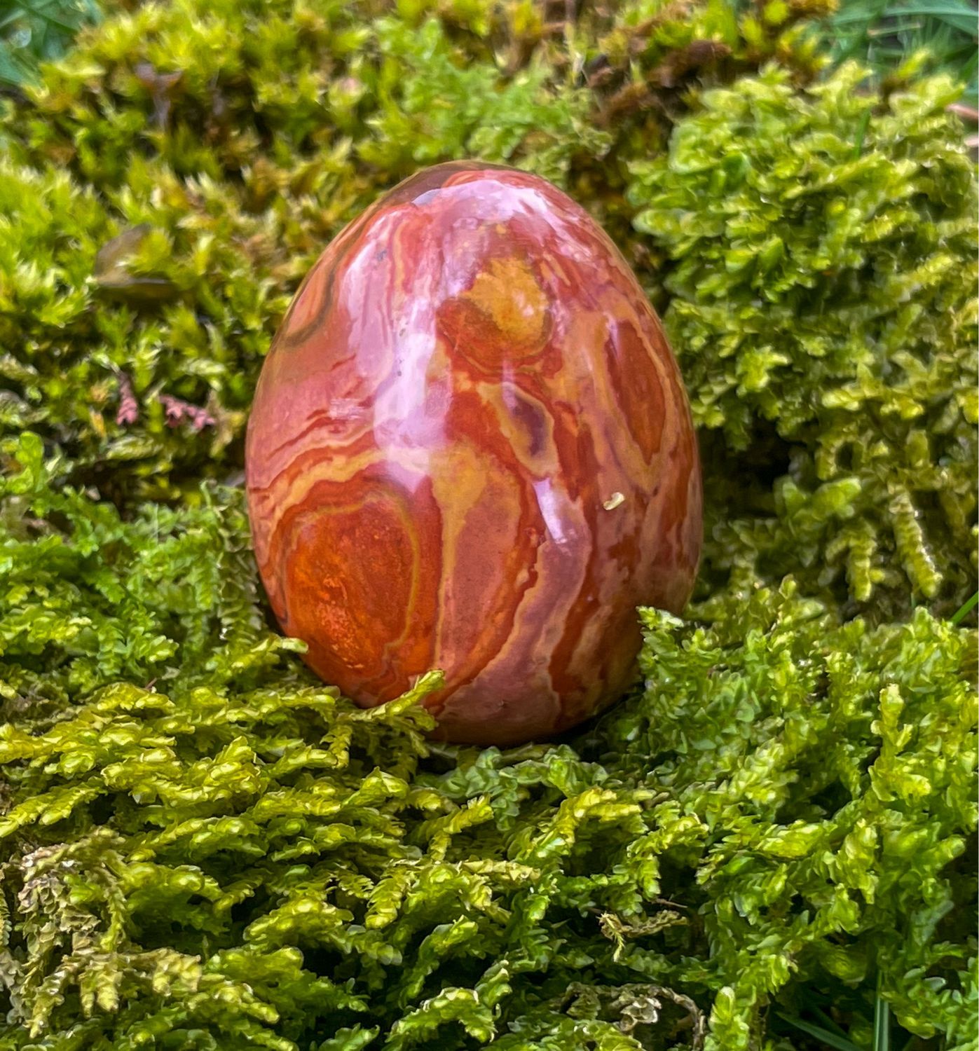 Oeuf en Jaspe polychrome