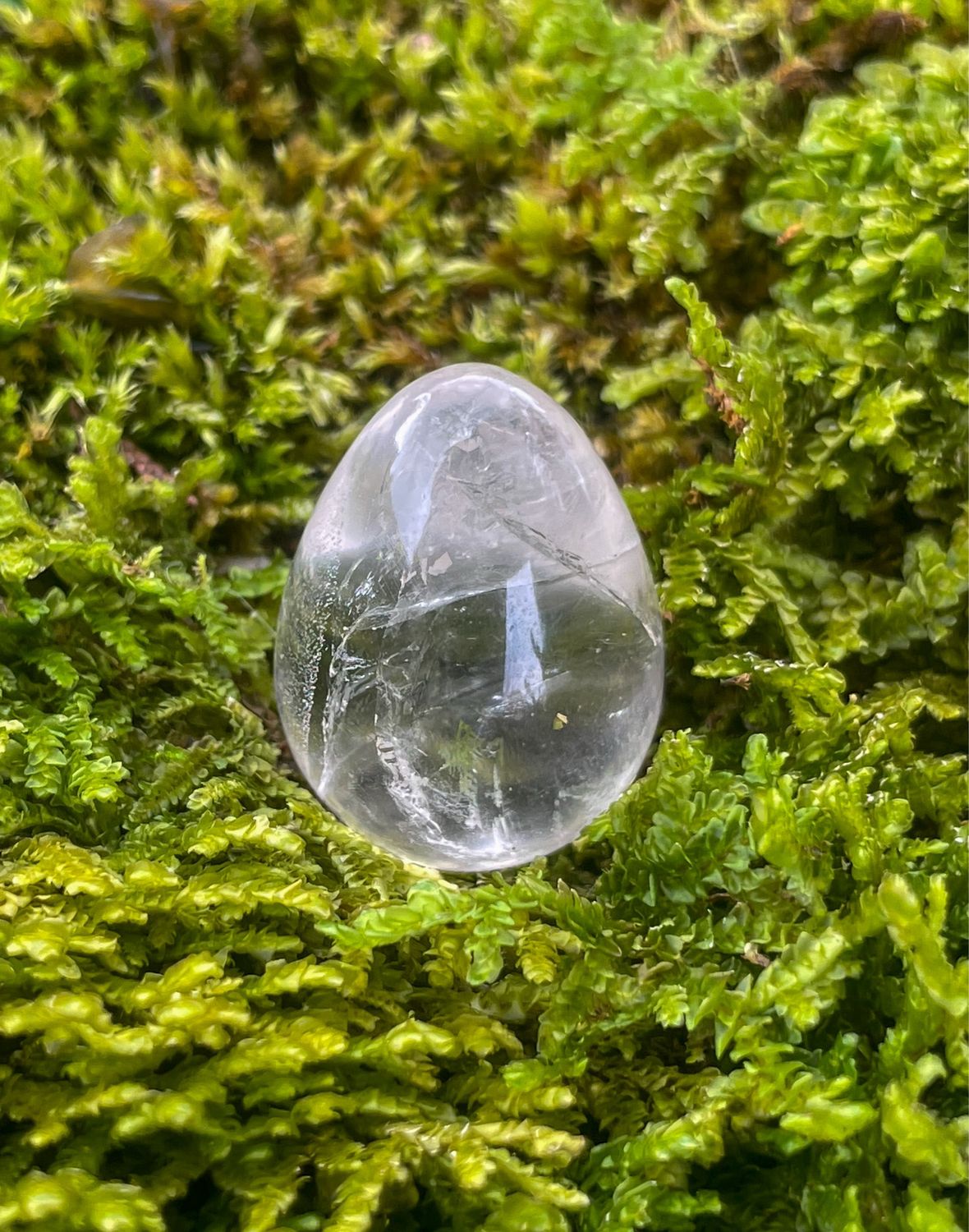 Œuf en Cristal de roche