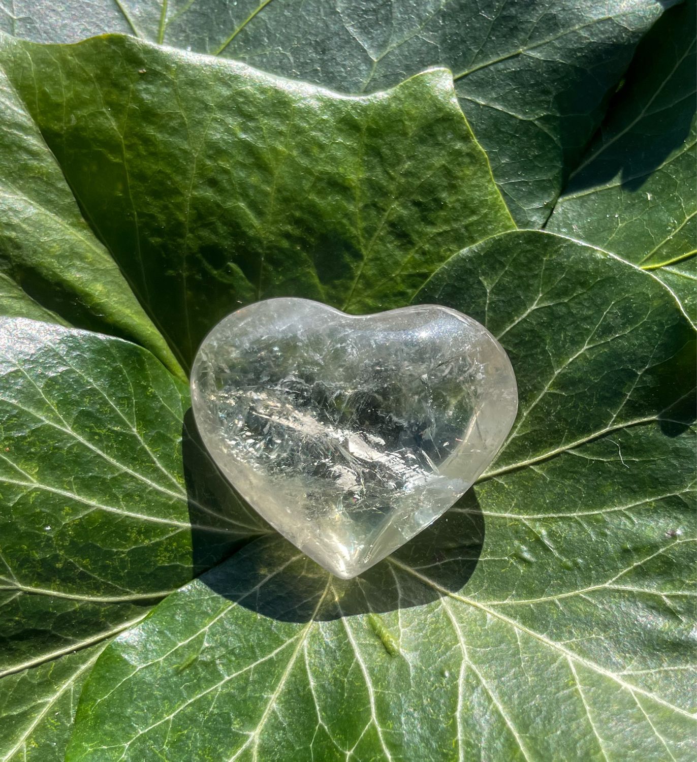 Cœur en Prasiolite