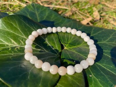 Bracelet en Mangano-calcite 6 mm