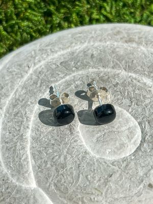 Clous d&#39;oreilles en Onyx
