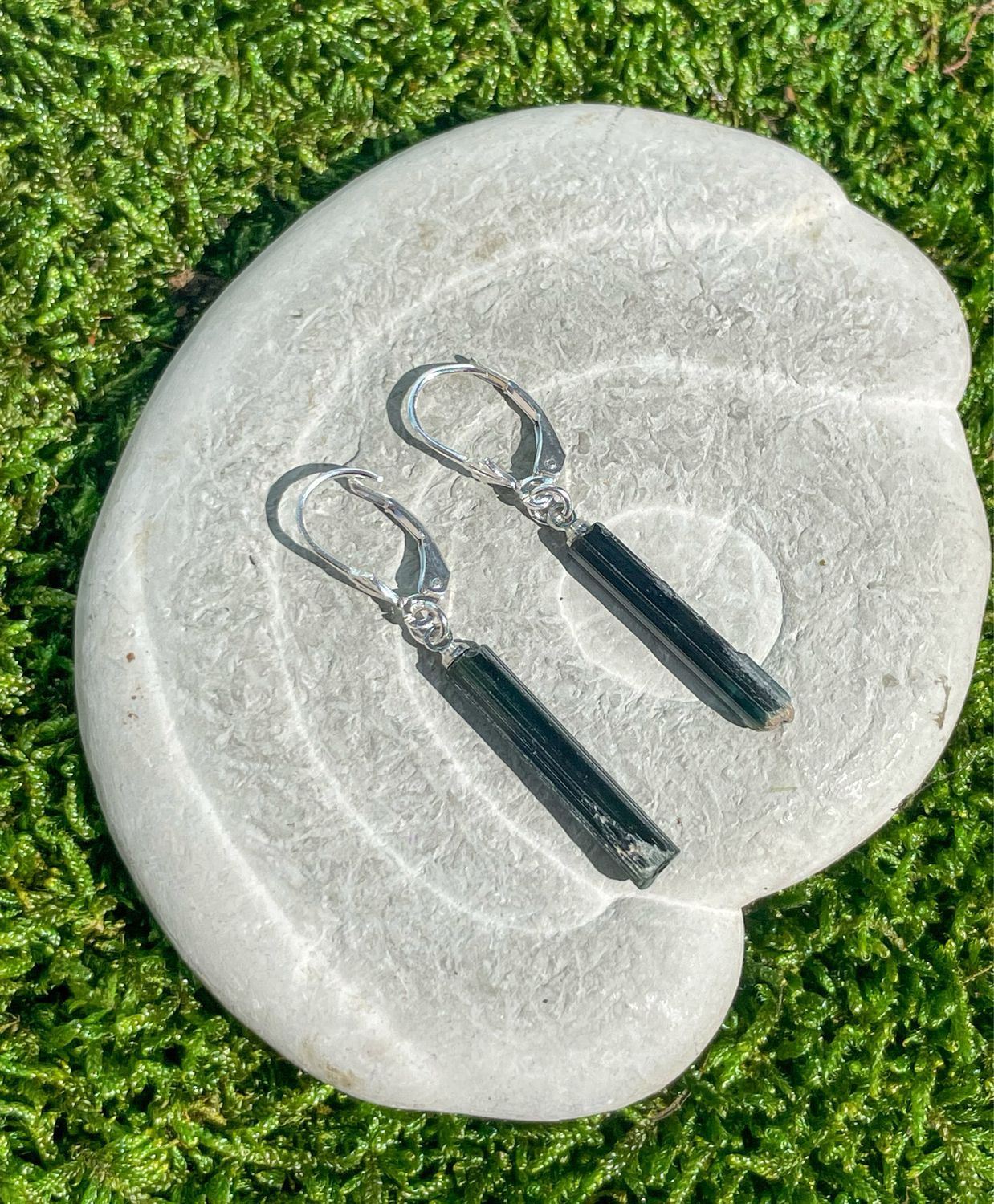 Boucles d'oreilles en Tourmaline verte