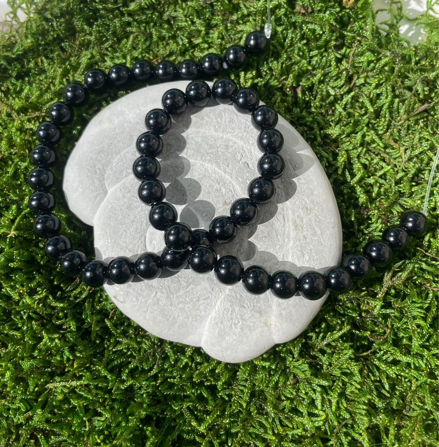 Rang d’Obsidienne noire 8 mm