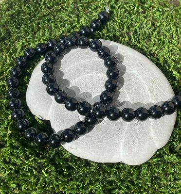 Rang d’Obsidienne noire 8 mm