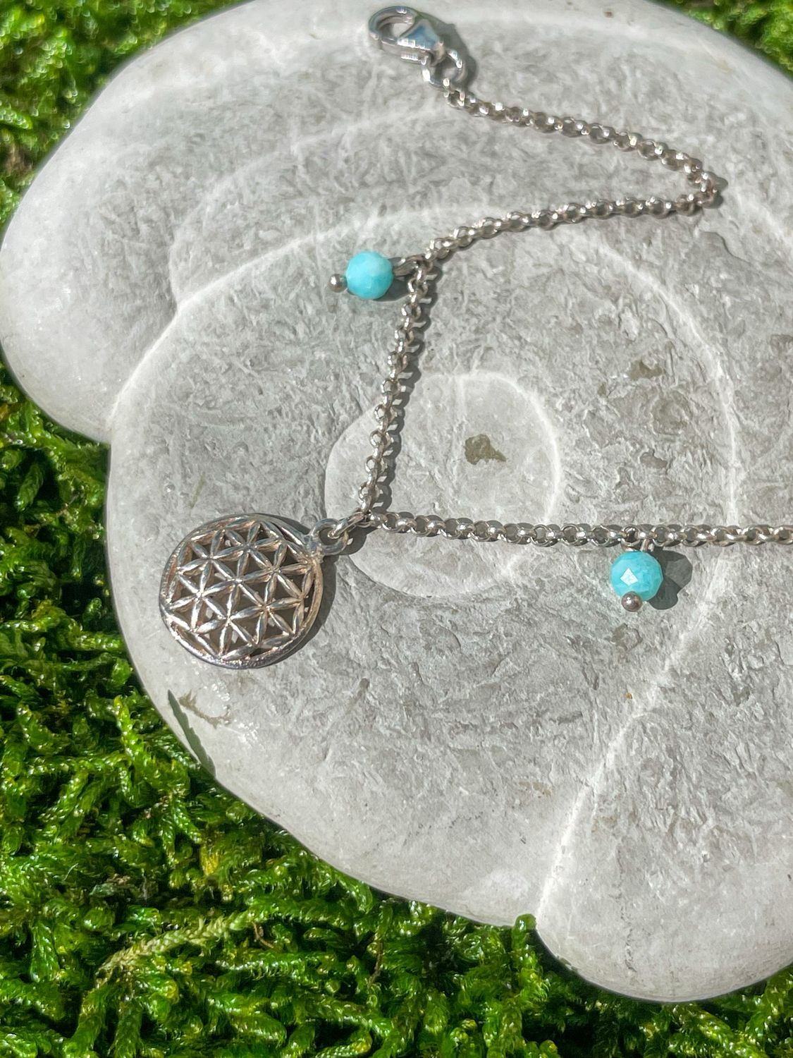 Bracelet Fleur de vie en argent 925