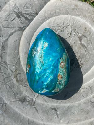 Opale bleue d'Atacama percée