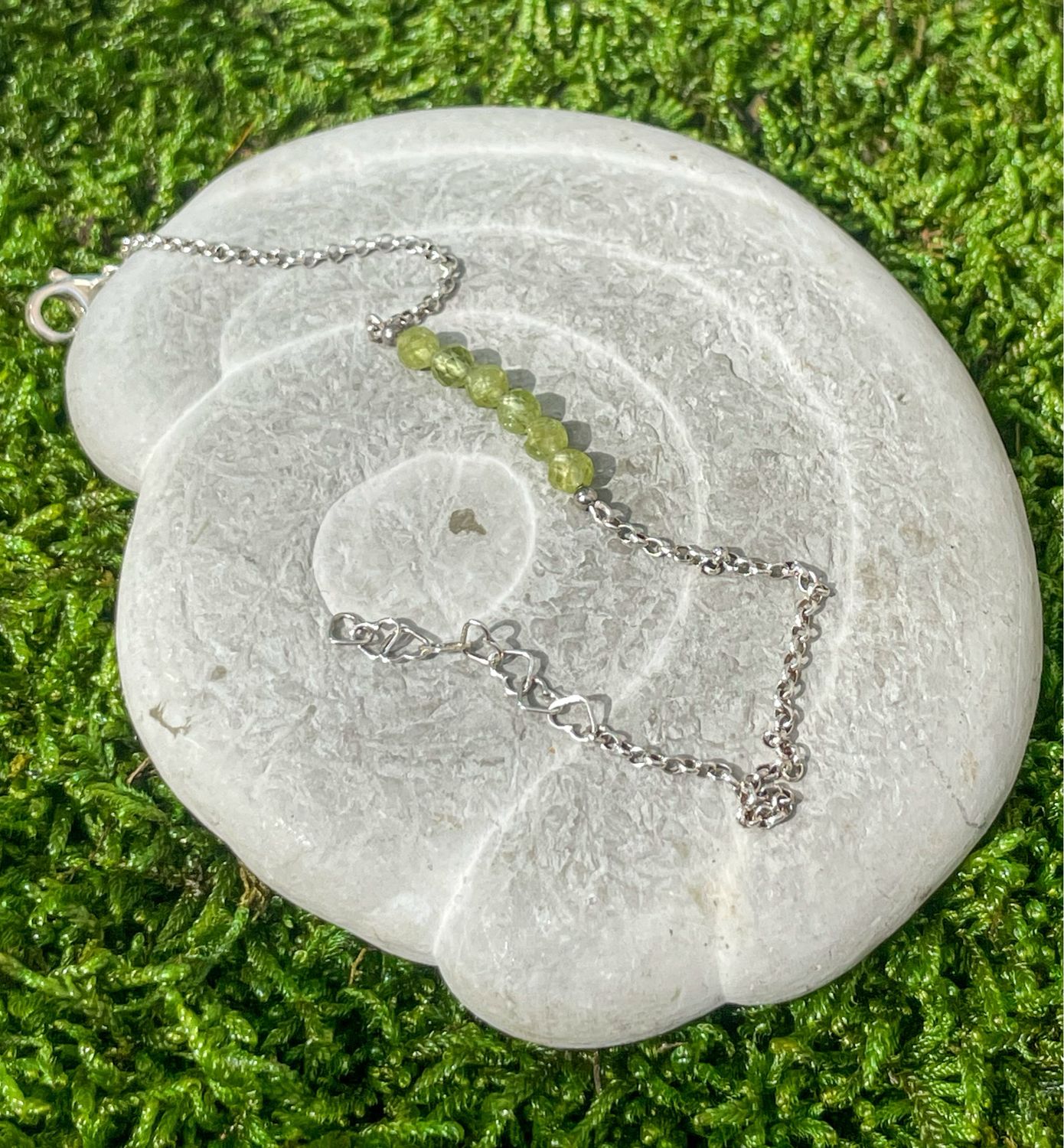 Bracelet en Péridot et argent 925