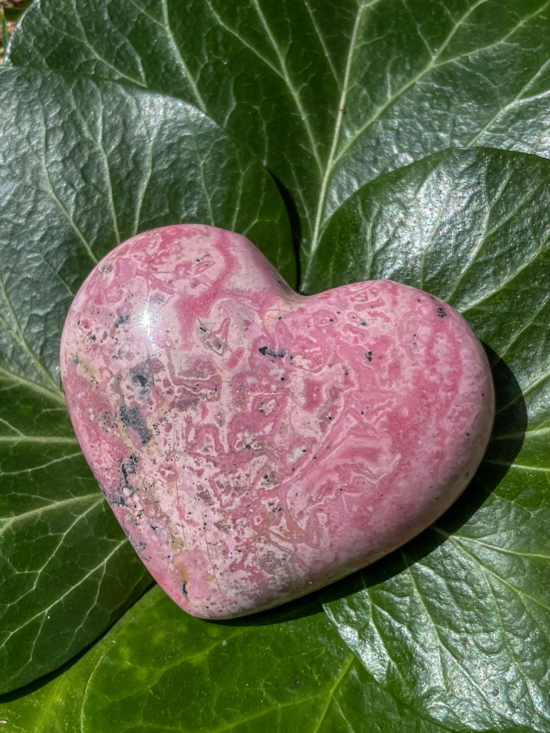 Cœur en Opale rose à choix