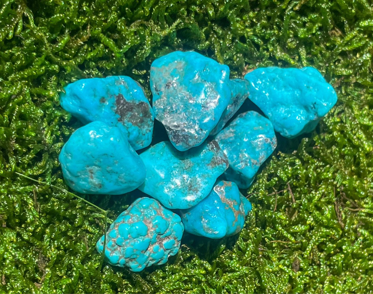 Turquoise Kingman roulée