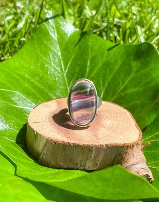 Bague en Fluorite arc-en-ciel Bague en Fluorite arc-en-ciel
