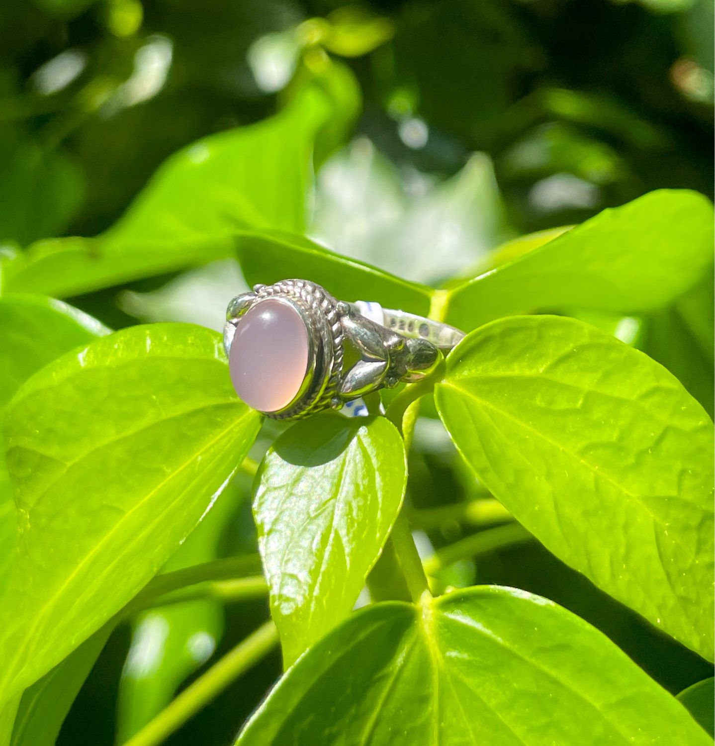 Bague en Quartz rose
