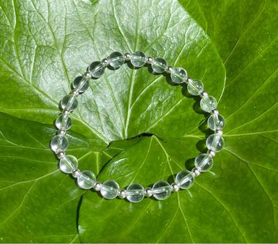 Bracelet en Cristal de roche et argent Bracelet en Cristal de roche et argent