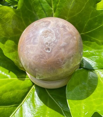 Boule en Agate Plume