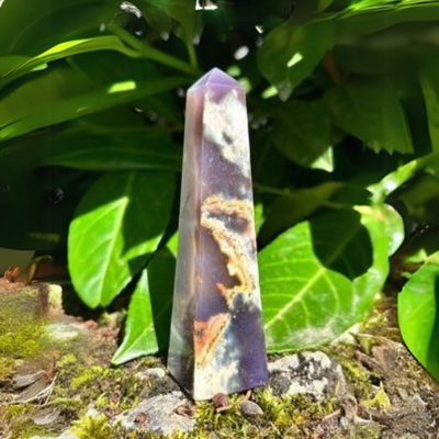 Pointe en Calcédoine violette