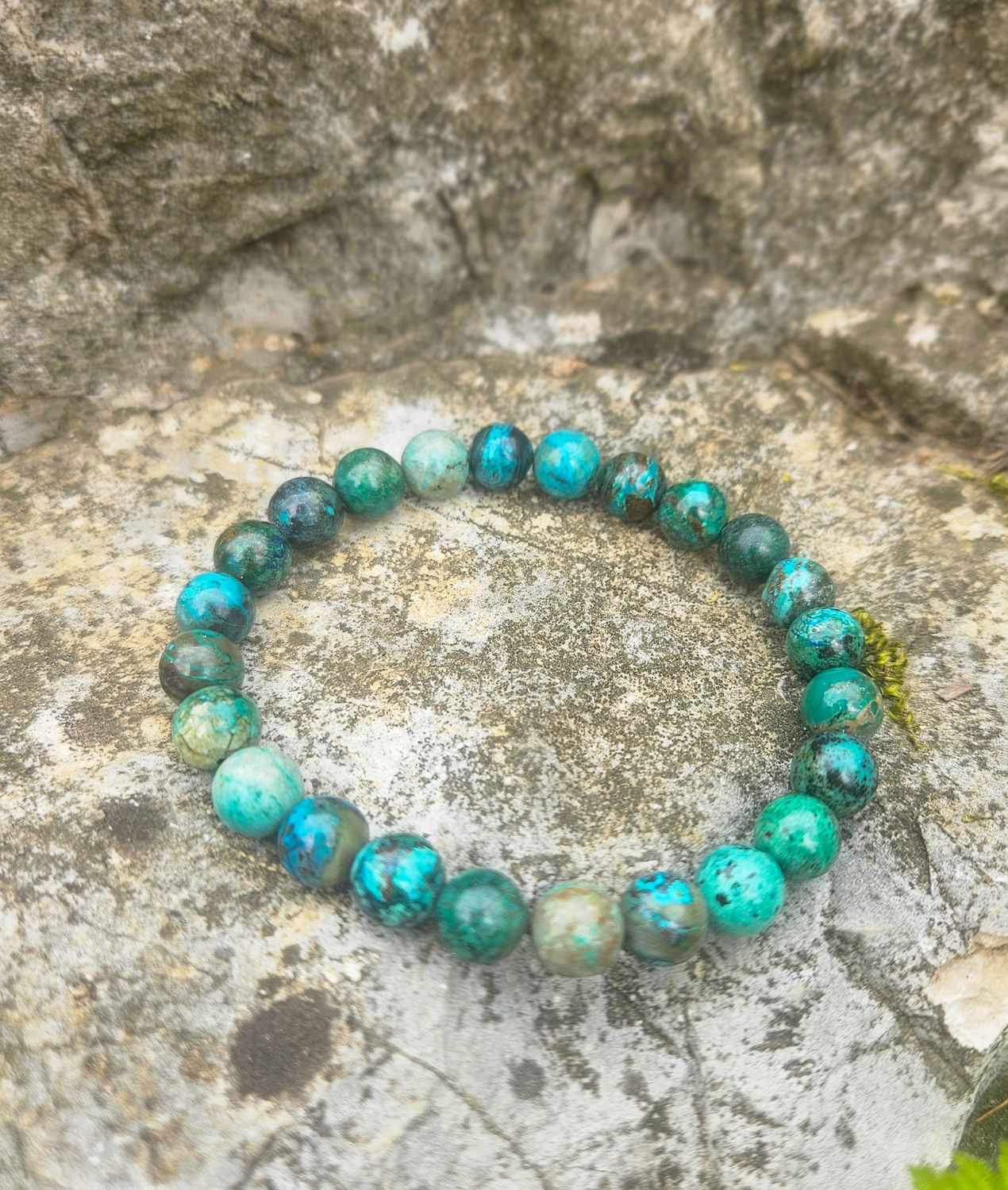 Bracelet en Chrysocolle 8 mm