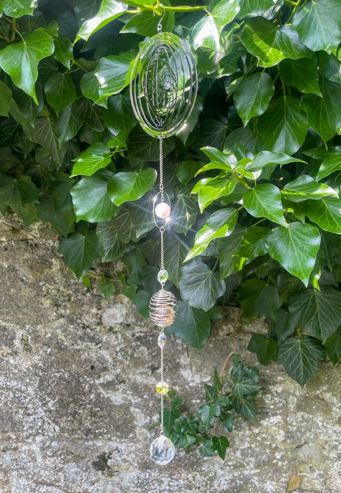 Sun Catcher Graine de Vie &amp; Quartz Rose
