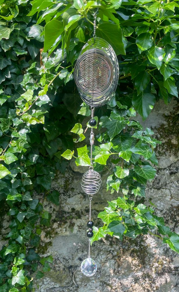 Sun Catcher Fleur de vie &amp; Shungite