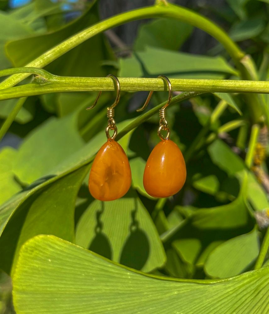 Boucles d&#39;oreilles en Ambre