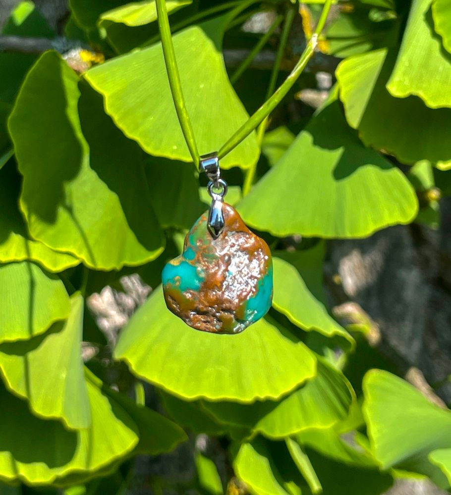 Pendentif en Turquoise White Water