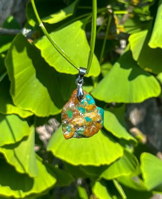 Pendentif en Turquoise White Water