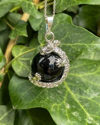 Pendentif dragon en Onyx