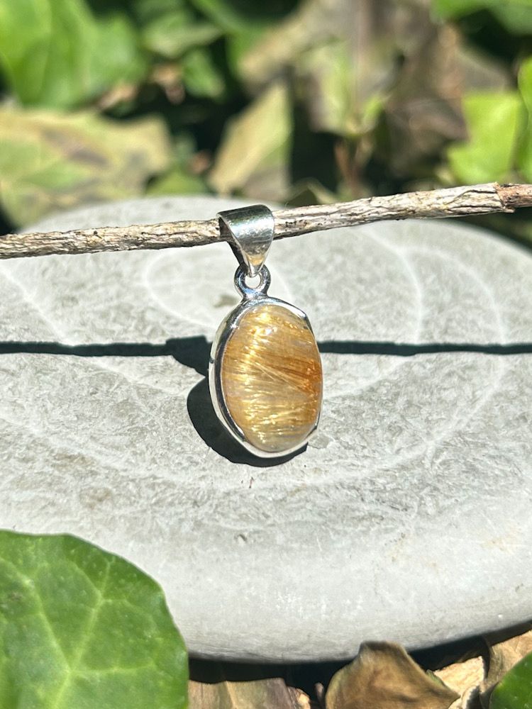 Pendentif en Quartz rutilé