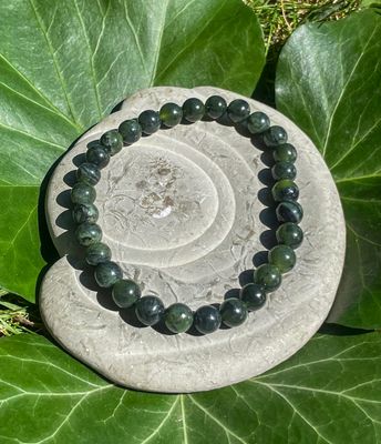Bracelet en Jade néphrite 6 mm
