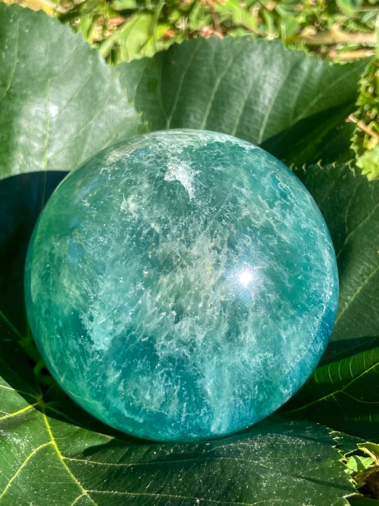Boule en Fluorite verte