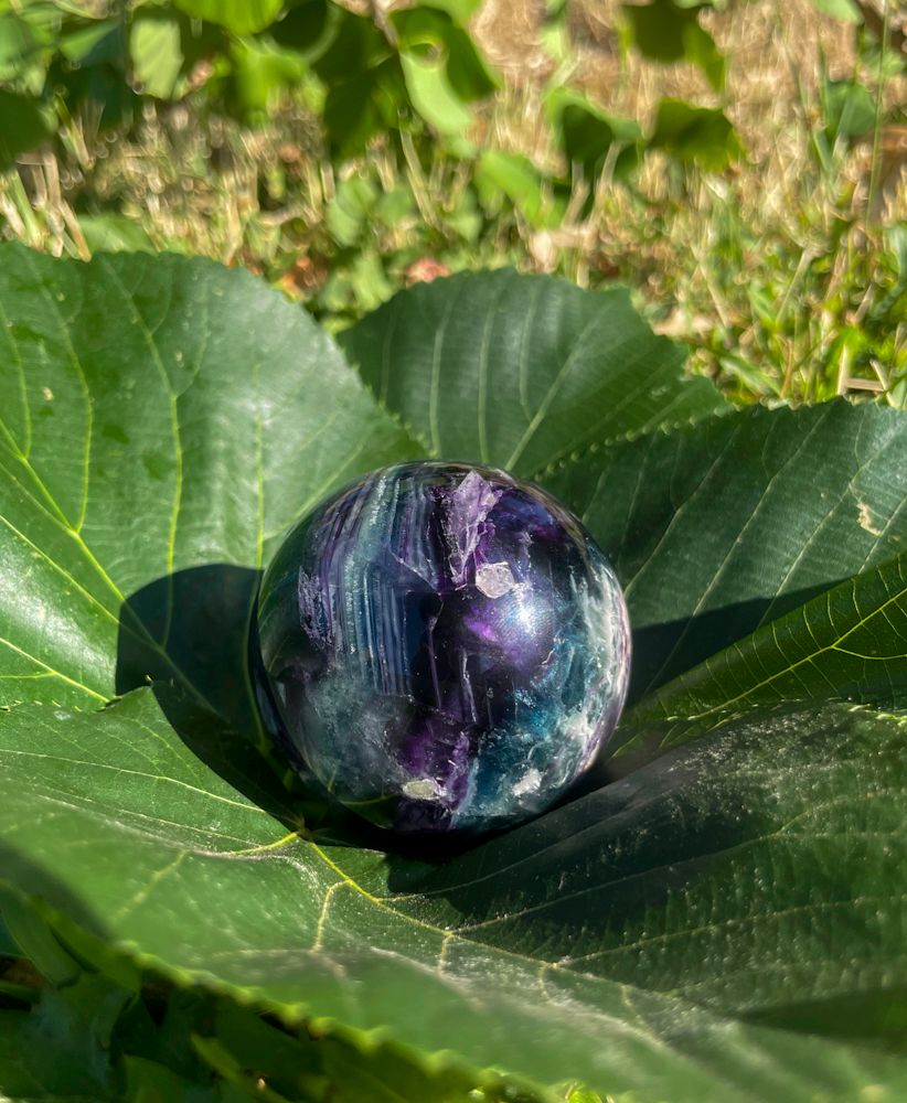 Boule en Fluorite arc-en-ciel
