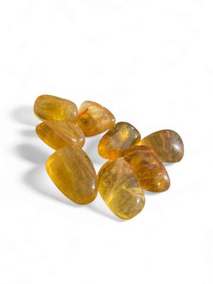 Fluorite jaune roulée