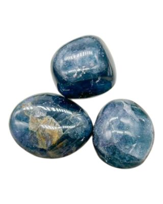Fluorite bleue roulée