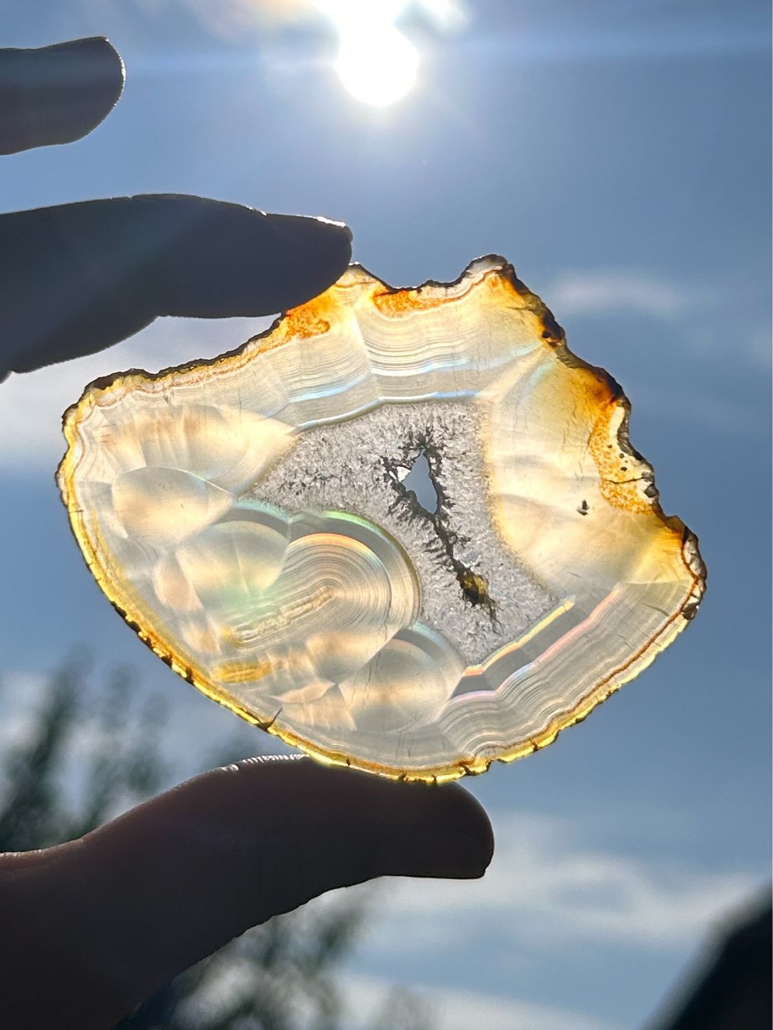 Agate Iris arc-en-ciel