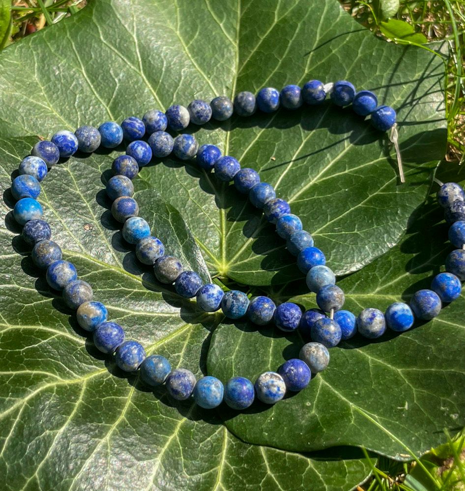 Rang de Sodalite mate 6 mm