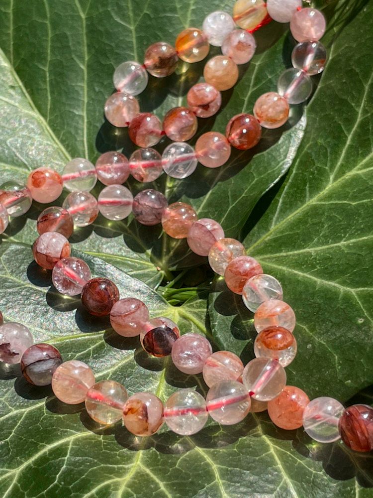 Rang de Quartz hématoïde rouge 6 mm