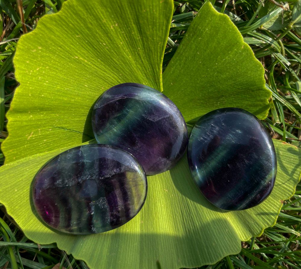 Fluorite arc-en-ciel plate