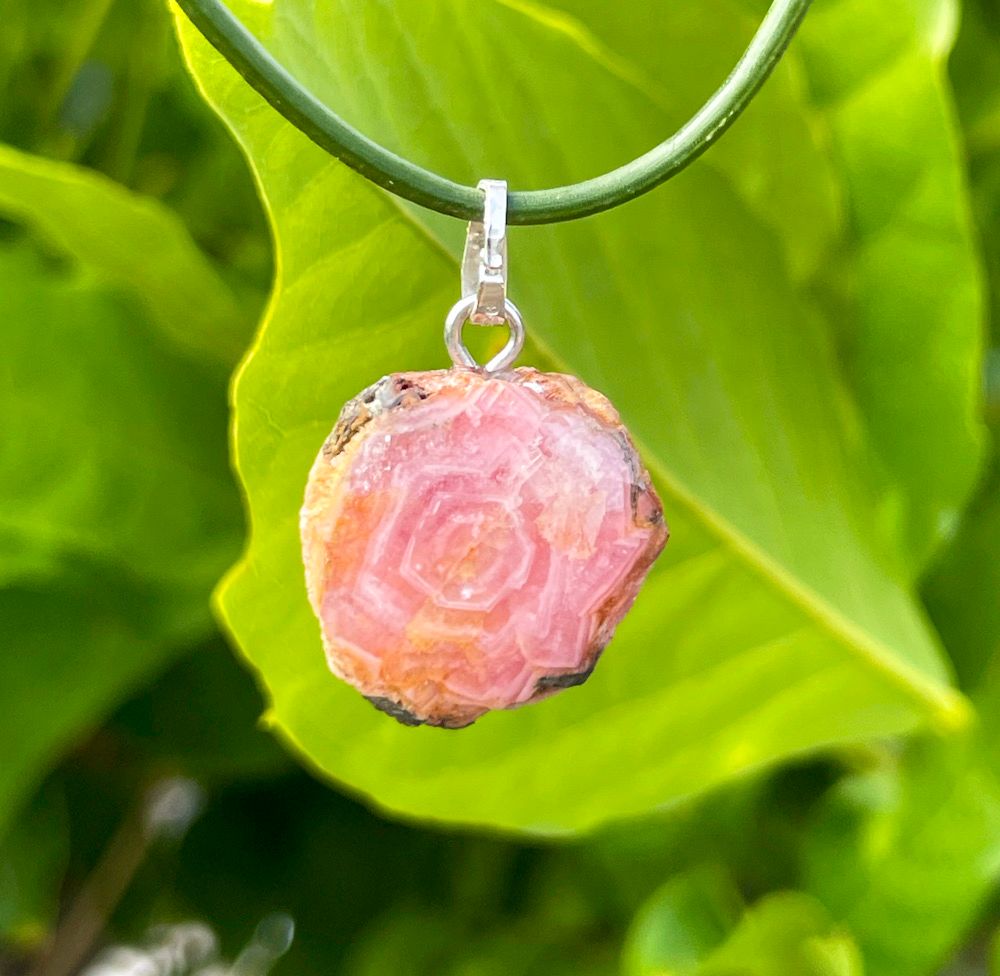 Pendentif en Rhodochrosite
