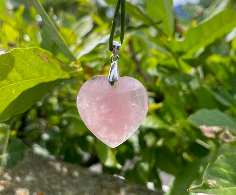 Pendentif en Quartz rose