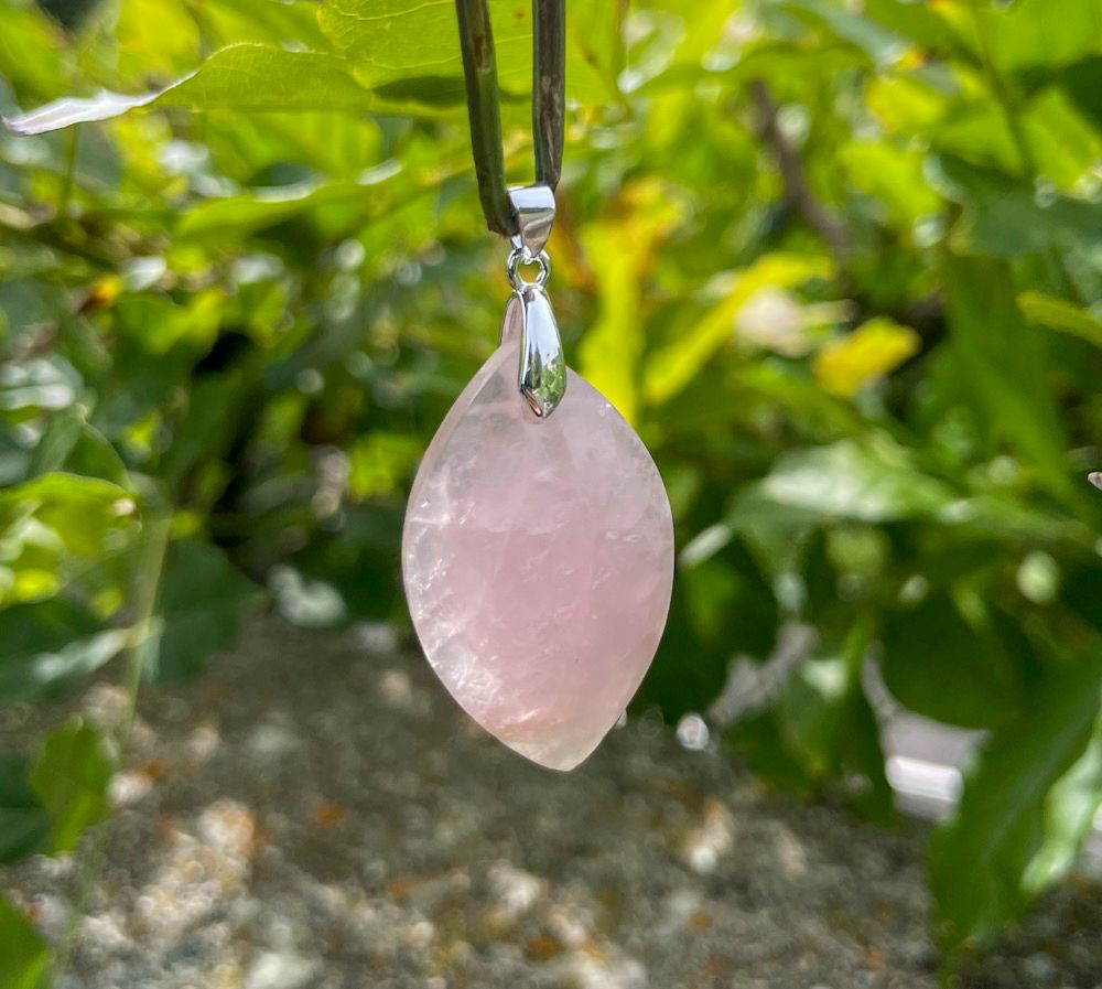 Pendentif en Quartz rose