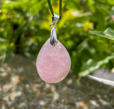 Pendentif en Quartz rose