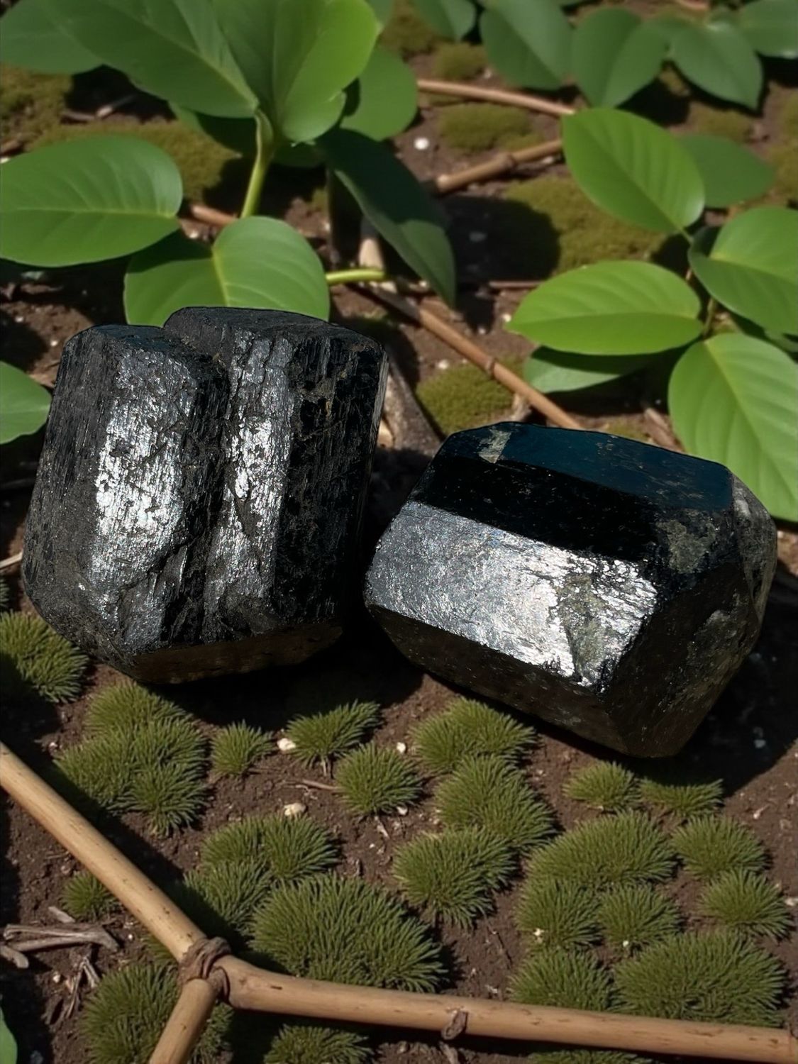 Tourmaline noire brute