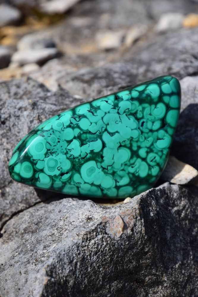 Galet en Malachite