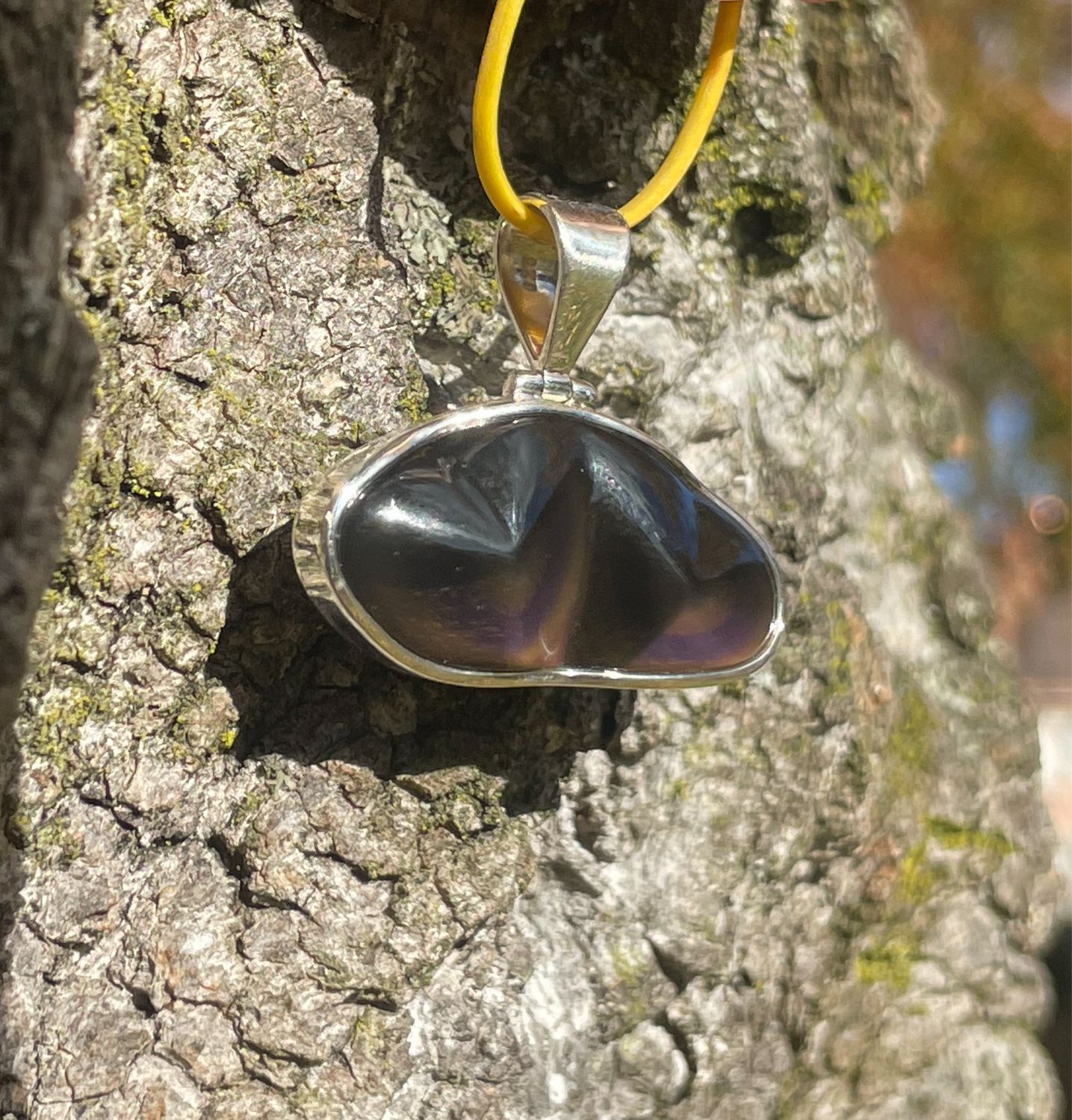 Pendentif coeurs en Obsidienne Oeil Céleste
