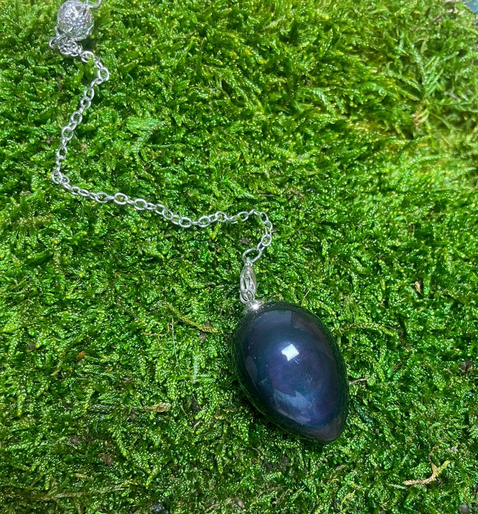 Pendule en Obsidienne oeil céleste