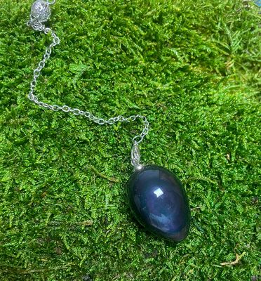Pendule en Obsidienne oeil céleste Pendule en Obsidienne oeil céleste
